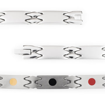 Reflection - Negative Ion bracelet, Stainless Steel